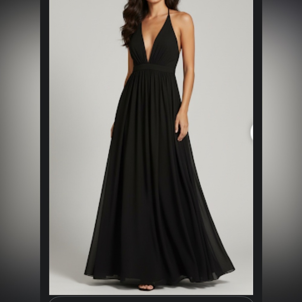 Fame and Partners Plunge Halter Dress